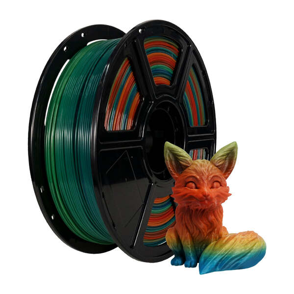 Flashforge PLA 1.75 mm, 1 kg 3D-skrivarfilament, Rainbow