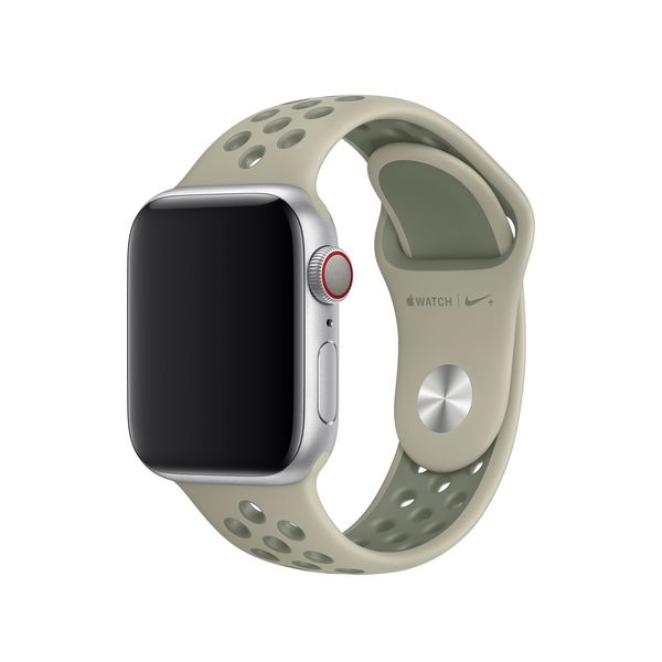 Apple Watch 40 mm Spruce Fog/Vintage Lichen Nike Sport ‑ranneke - S/M ja M/L