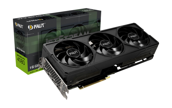 Palit GeForce RTX 4080 JetStream 16Gt -näytönohjain Palit GeForce RTX 4080 JetStream 16Gt -näytönohjain