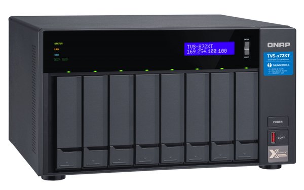 Qnap TVS-872XT-I5-16G, 8x kiintolevypaikkaa -verkkolevypalvelin Qnap TVS-872XT-I5-16G, 8x kiintolevypaikkaa -verkkolevypalvelin