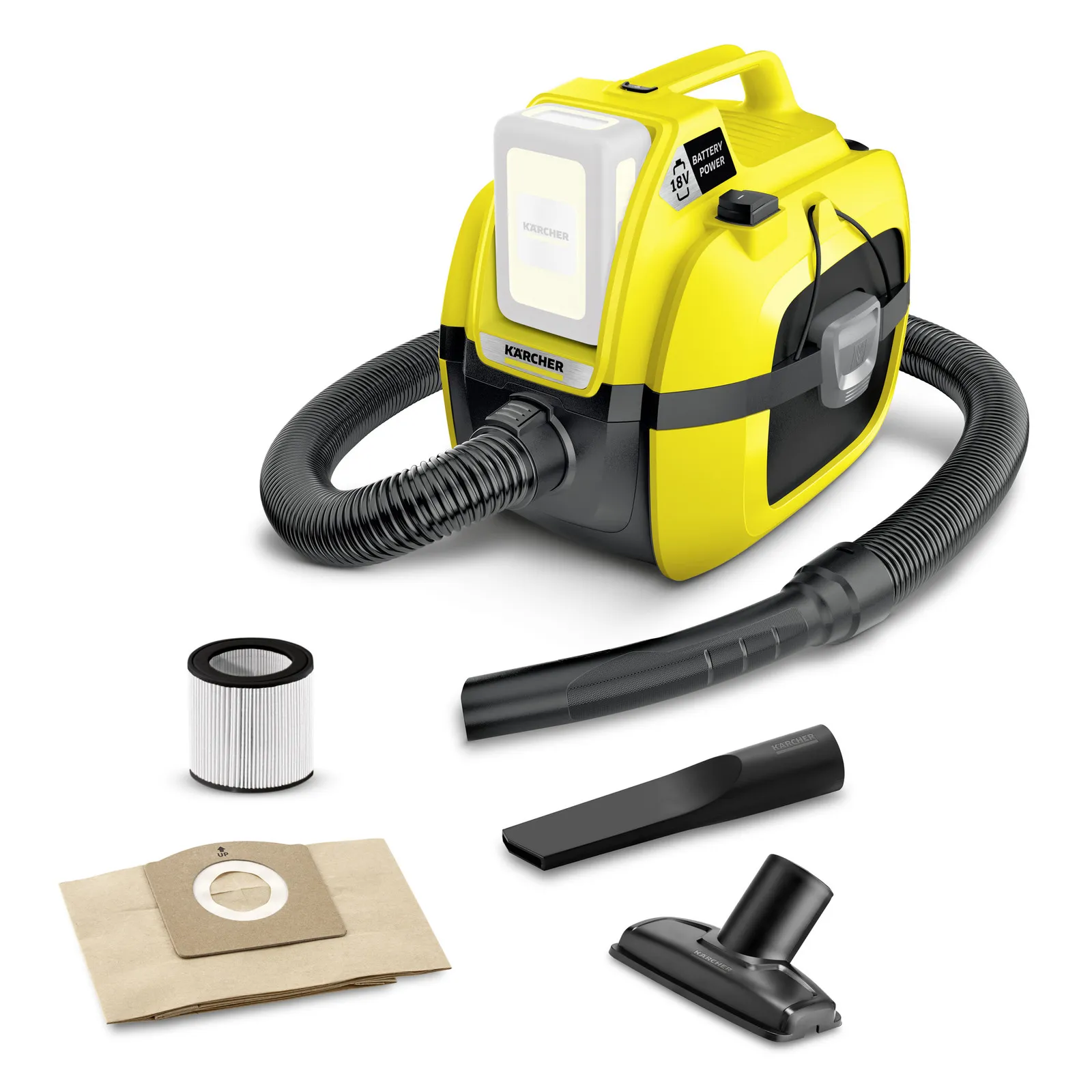 Kärcher WD 1 Compact  - grovdammsugare, utan batteri
