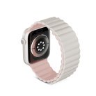 EPICO Watch Strap Magnetic for Apple Watch 42/44/45/49 mm - GREY/pink