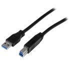 Startech  USB-A - USB B -kaapeli, 1m, Musta