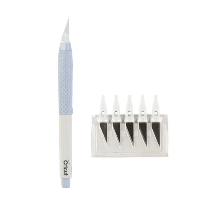 Cricut TrueControl Knife Kit (Blue) with 5x spare blades