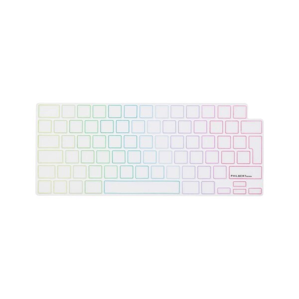 Philbert KB Cover MacBook Pro/Air 13-14-16 2021-2022 TRNSP/Rainb EU
