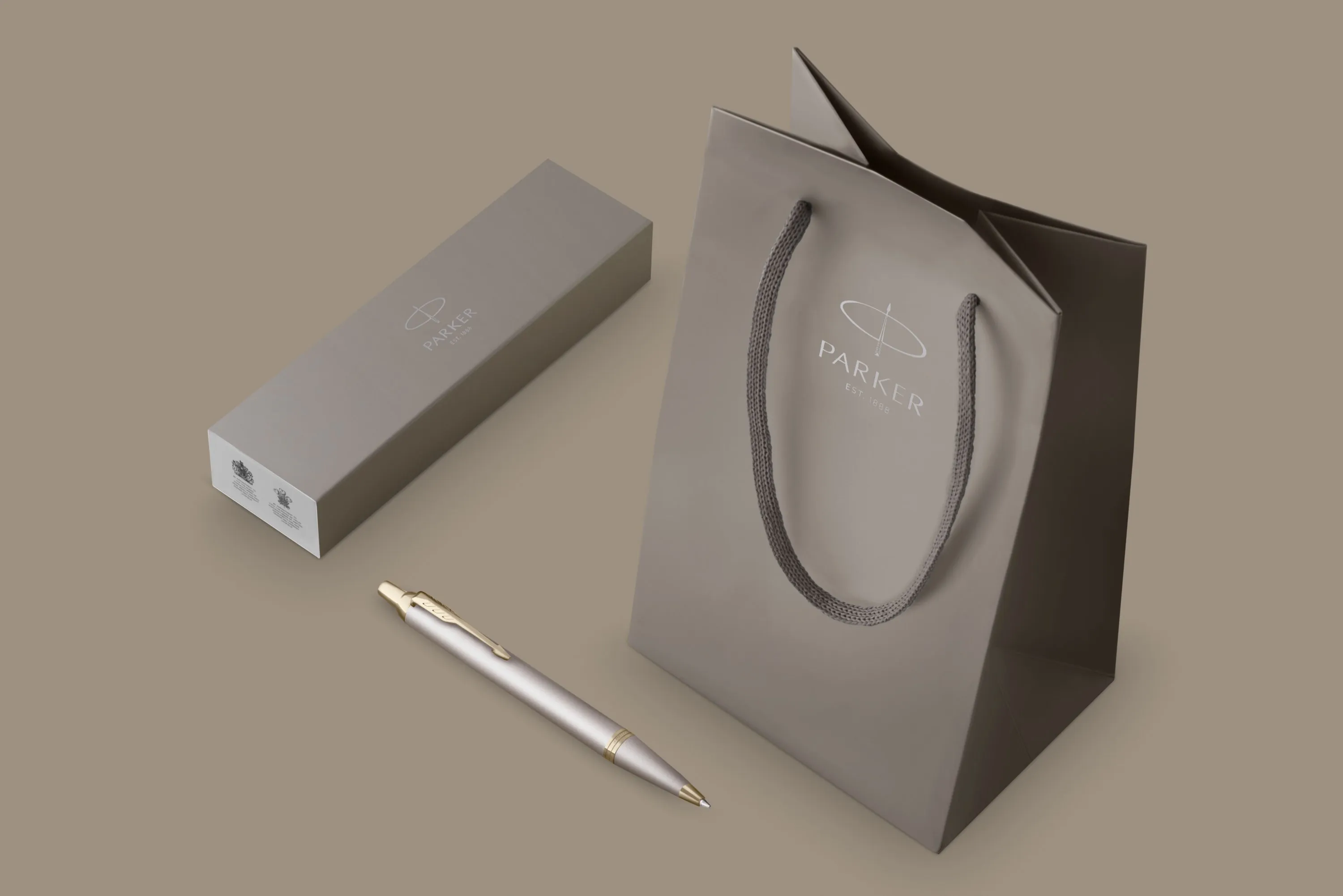 Parker IM Monochrome Champagne Ballpen M Blue ink