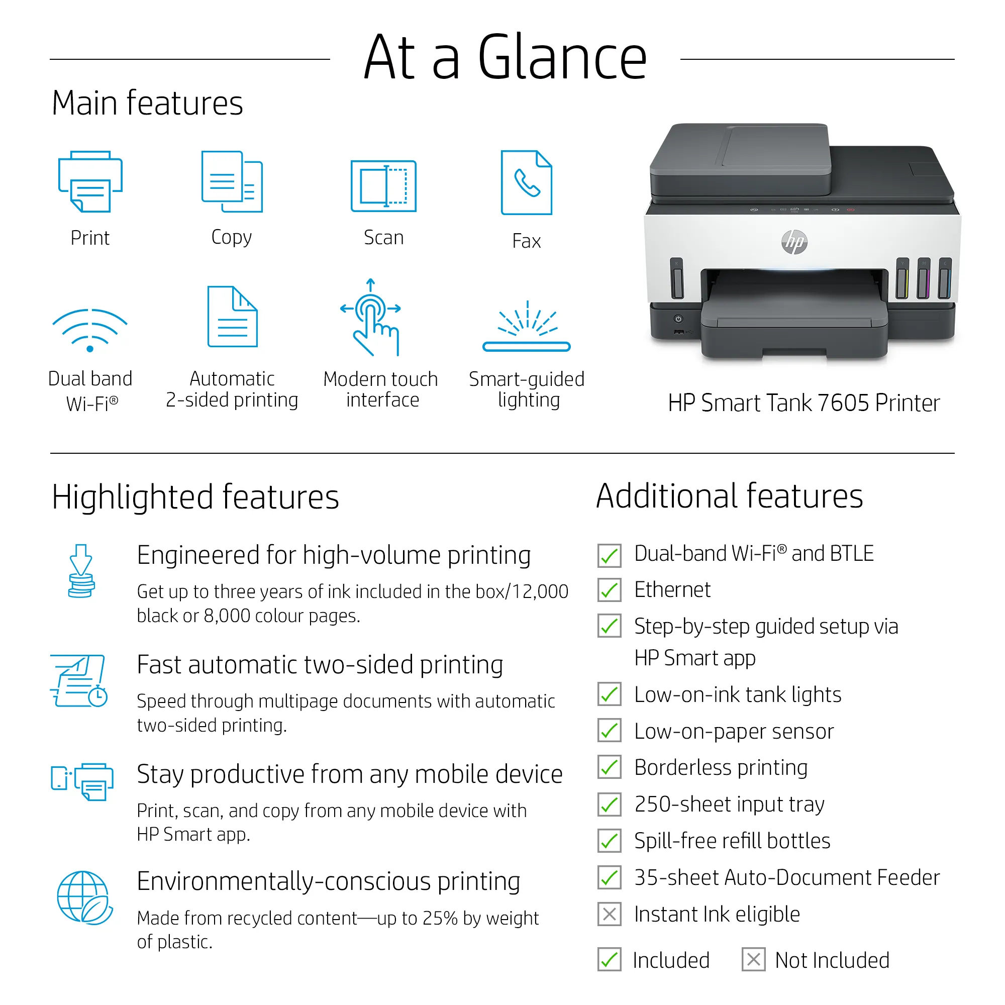 HP SMART TANK 7605
