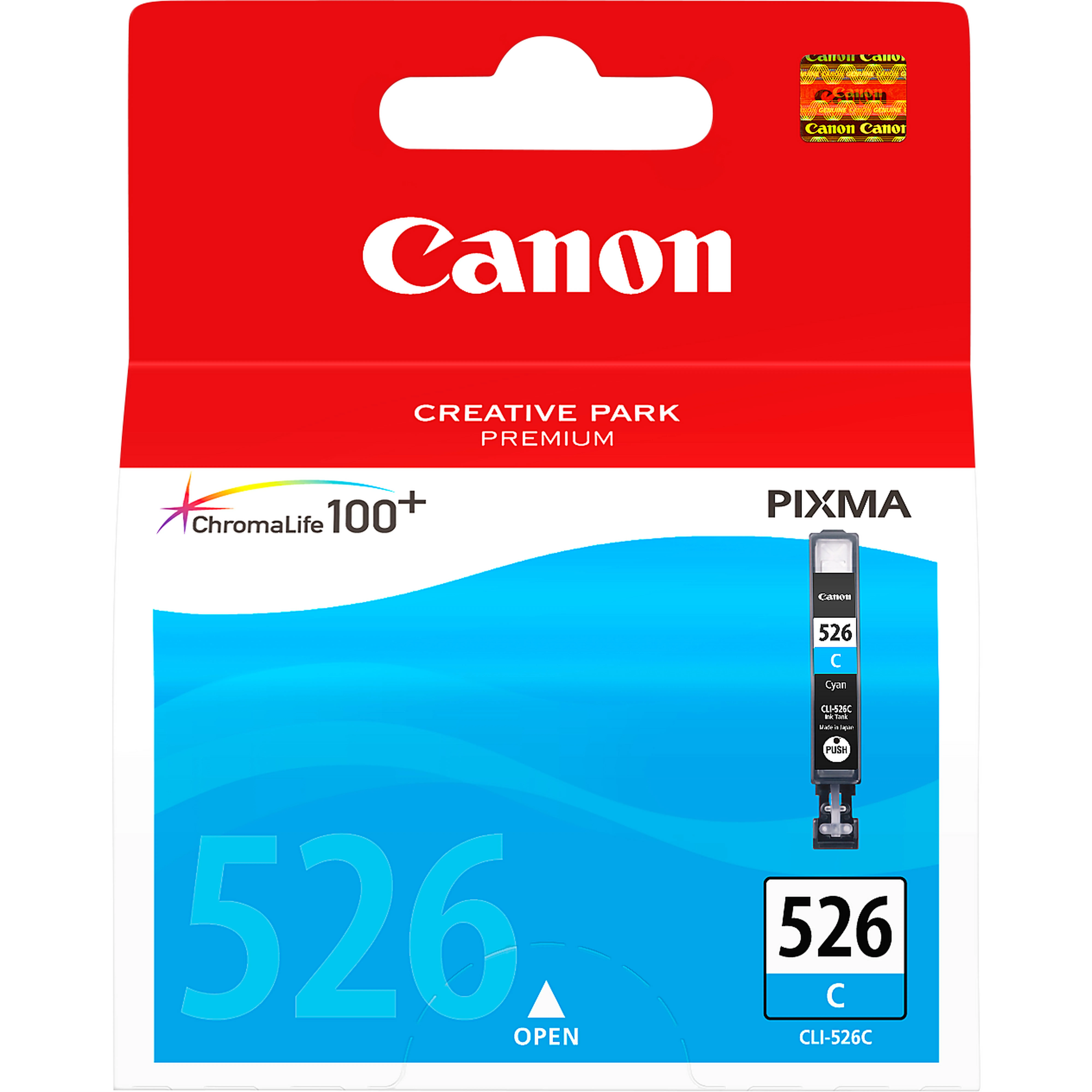 Canon CLI-526C - Sinivihre&auml; - alkuper&auml;inen - mustes&auml;ili&ouml; malleihin PIXMA iP4950, iX6550, MG5250, MG5350, MG6150, MG6250, MG8150, MG8250, MX715, MX885, MX895