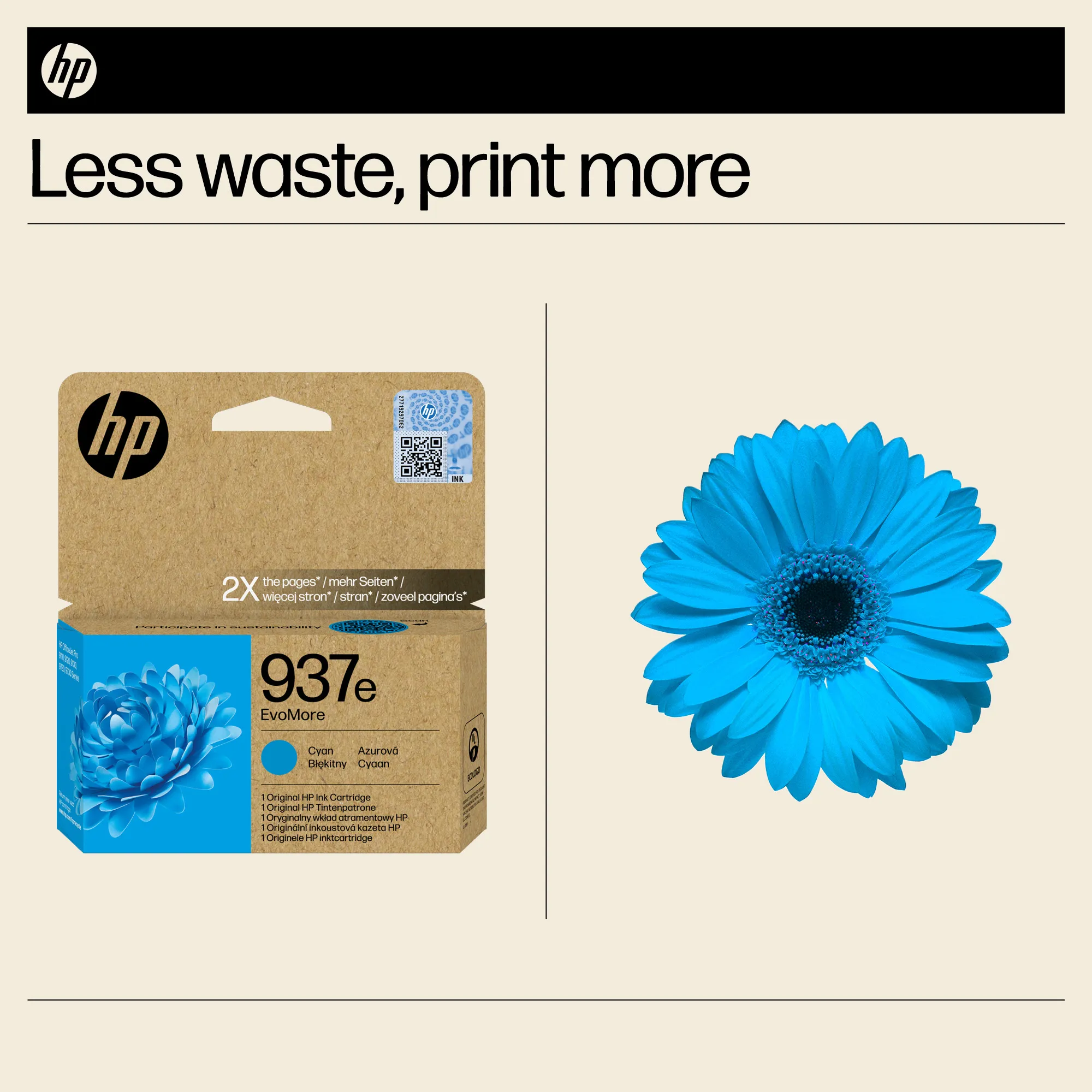 HP/InkHP 937e EvoMore CY Original Ink Ca