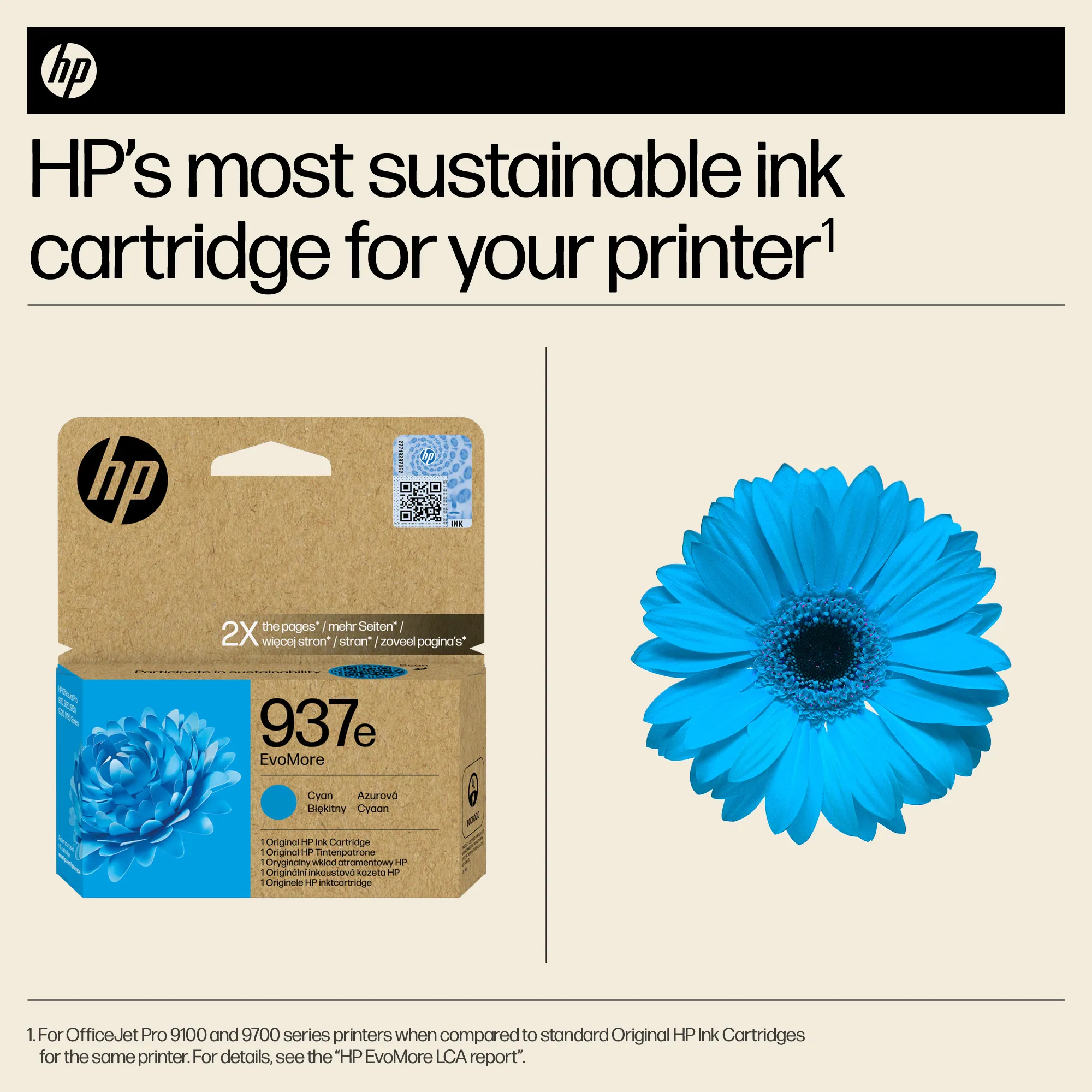HP/InkHP 937e EvoMore CY Original Ink Ca