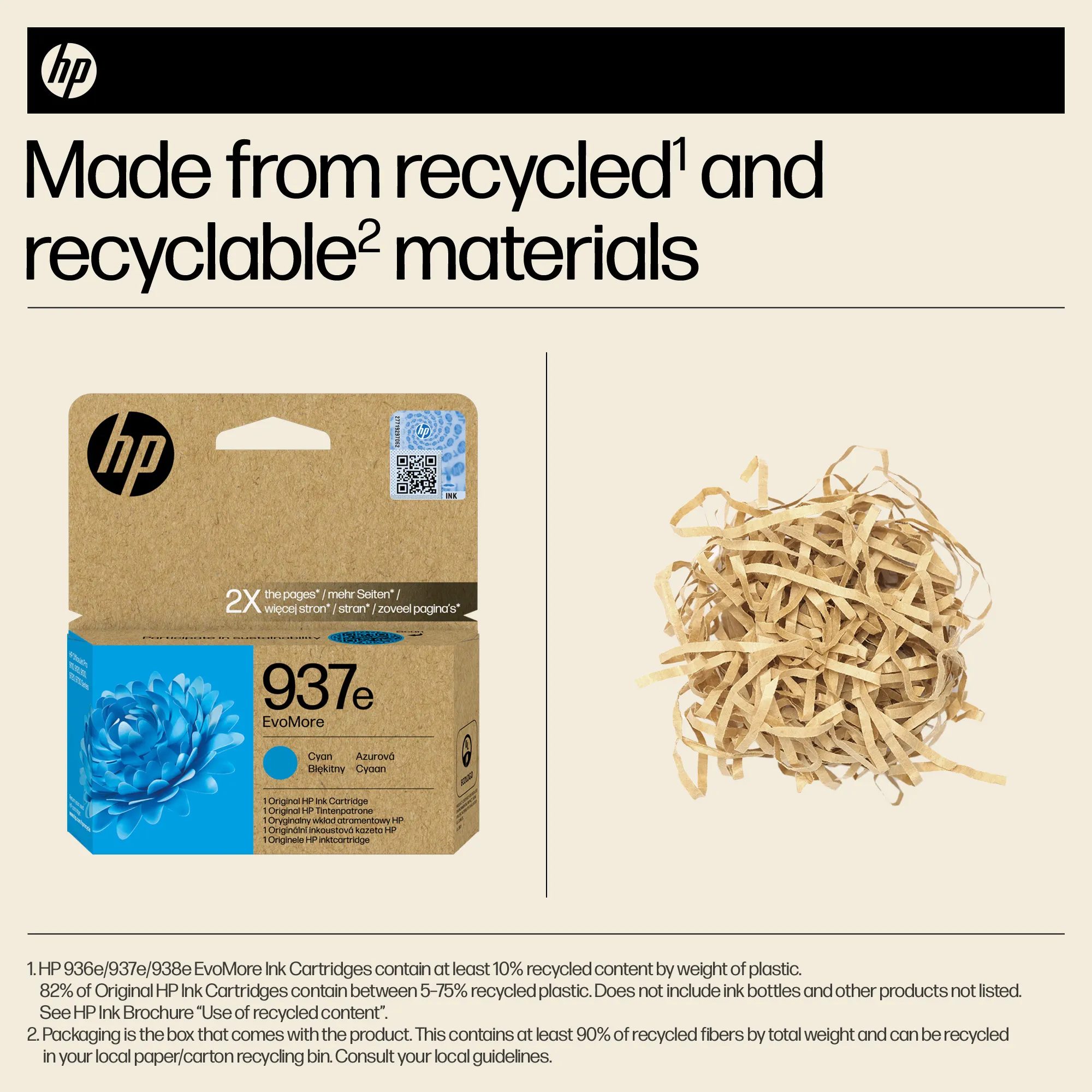 HP/InkHP 937e EvoMore CY Original Ink Ca