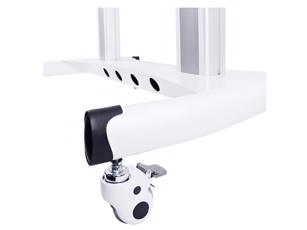 Multibrackets M Public Floorstand HD - Teline tuotteelle LCD nestekiden&auml;ytt&ouml; / plasma TV - alumiini - valkoinen -n&auml;yt&ouml;n koko: 60"-90" - lattialla seisova