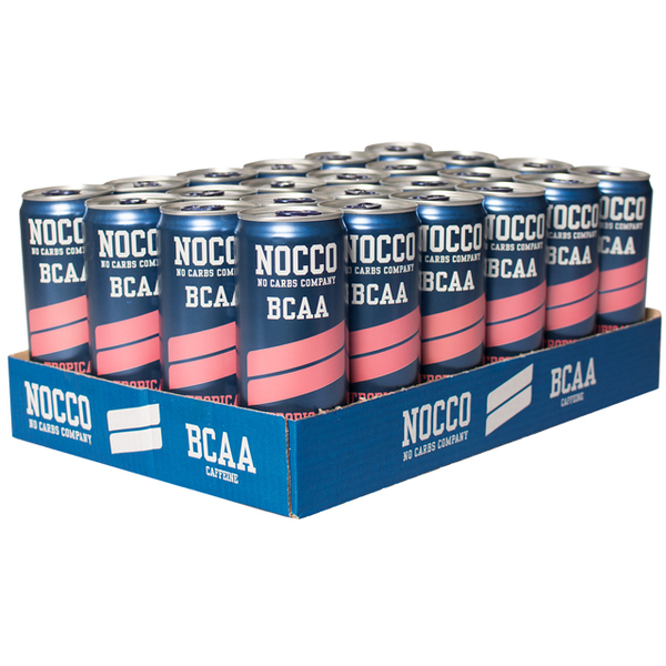 NOCCO Tropical &ndash; BCAA energiajuoma 330 ml 24-pack