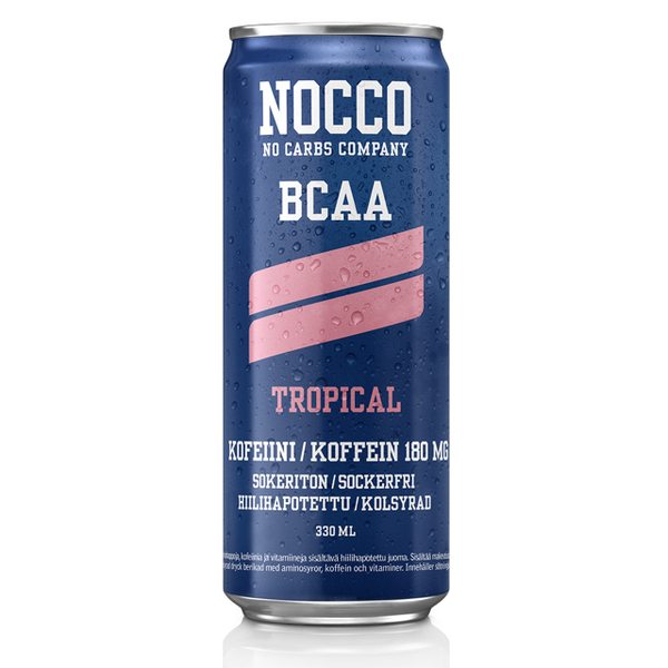 NOCCO Tropical &ndash; BCAA energiajuoma 330 ml 24-pack