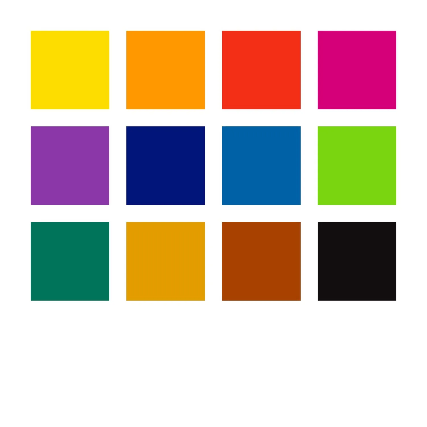 Paint box w/brush 12 ass colours