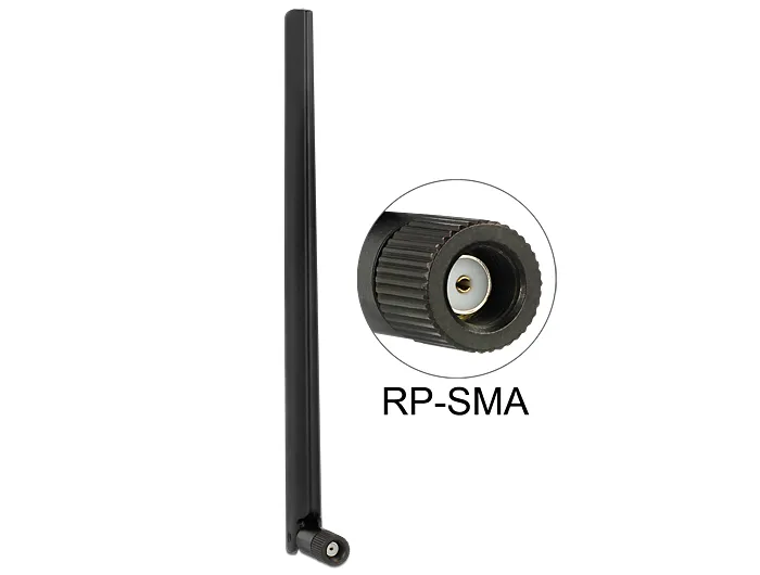 DeLOCK WLAN antenni RP-SMA ur,  3-6 dBi, 2,4/5GHz, ymp&auml;ris&auml;teilev&auml;,