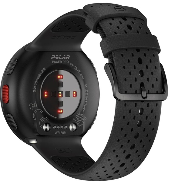 Polar Pacer Pro 45mm Sports Watch, Grey/Black