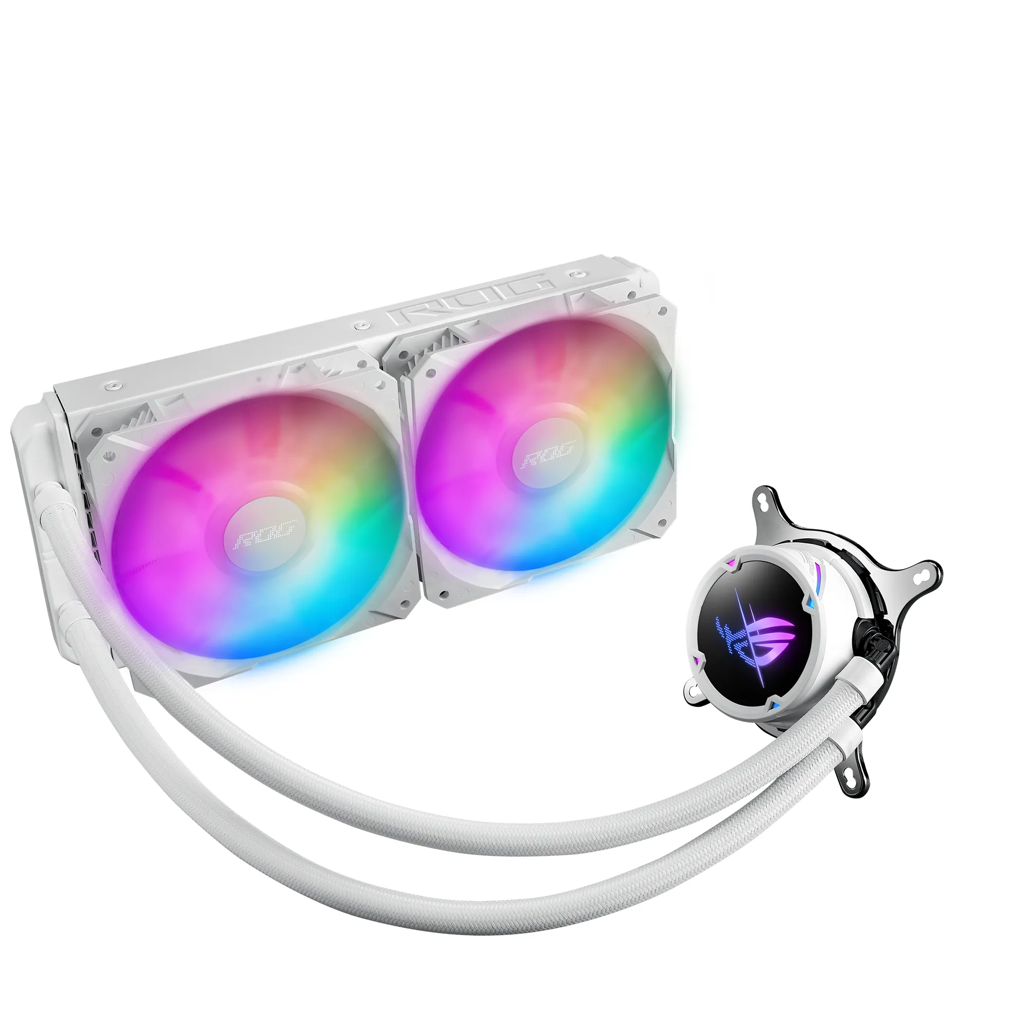 Asus ROG Strix LC II 240 ARGB White Edition AIO-liquid cooler with Aura Sync