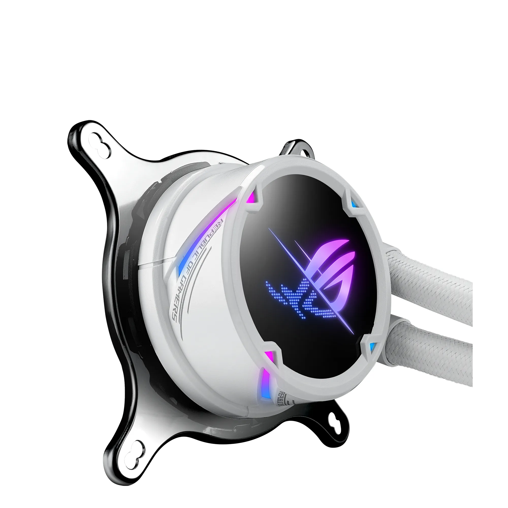 Asus ROG Strix LC II 240 ARGB White Edition AIO-liquid cooler with Aura Sync