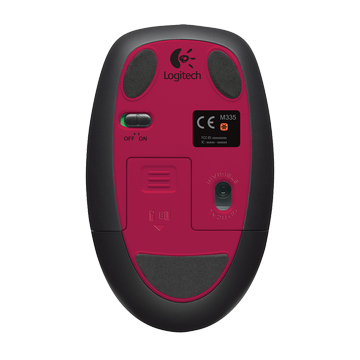 Logitech Wireless Mouse M345 Fire Red