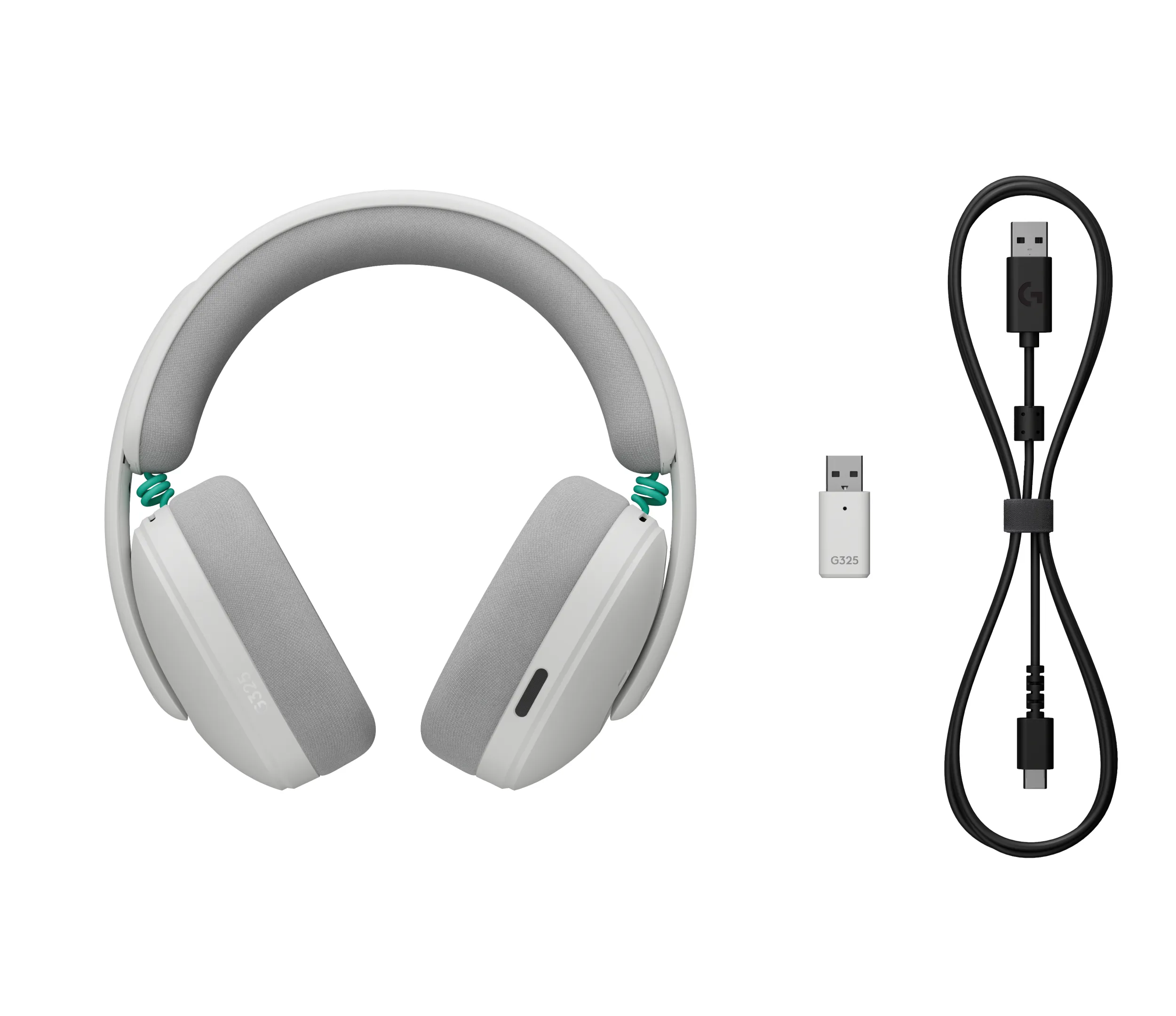 Logitech G G325 tr&aring;dl&ouml;s gaming headset, vit