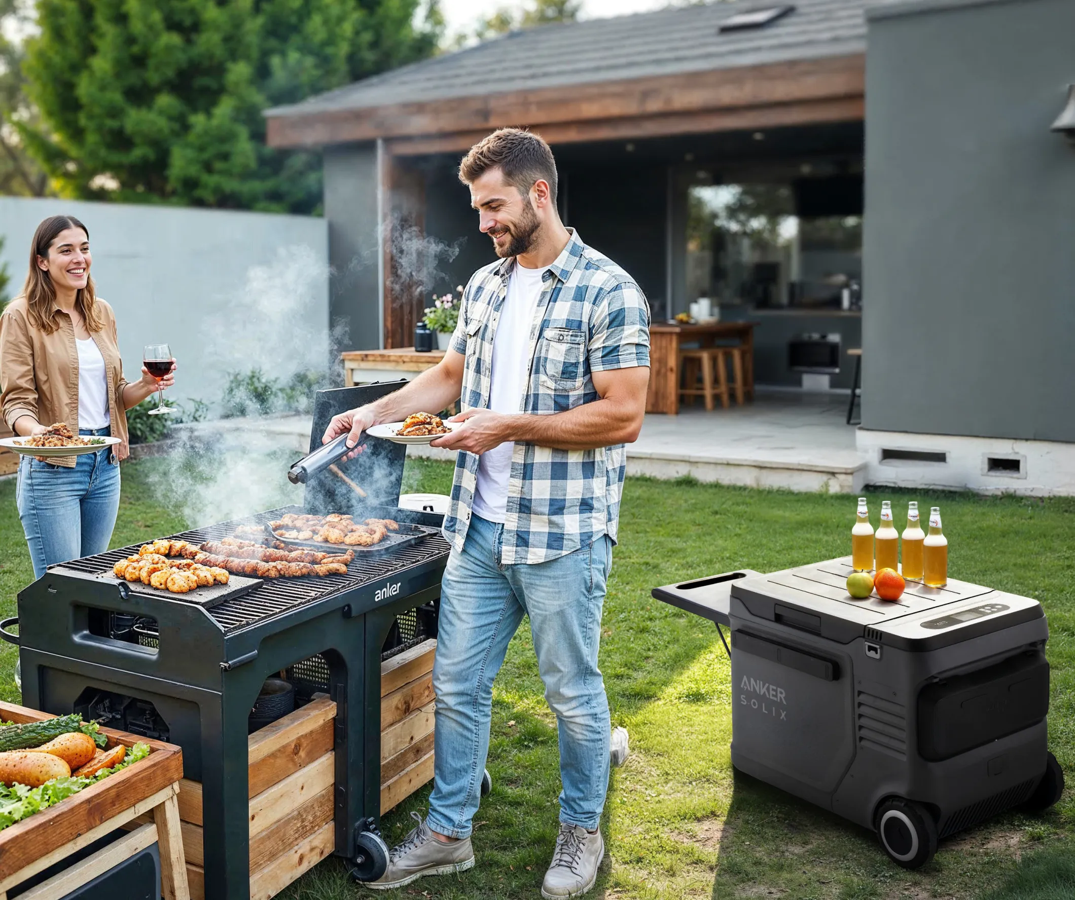 Anker SOLIX EverFrost 2 40L Electric Cooler, Black