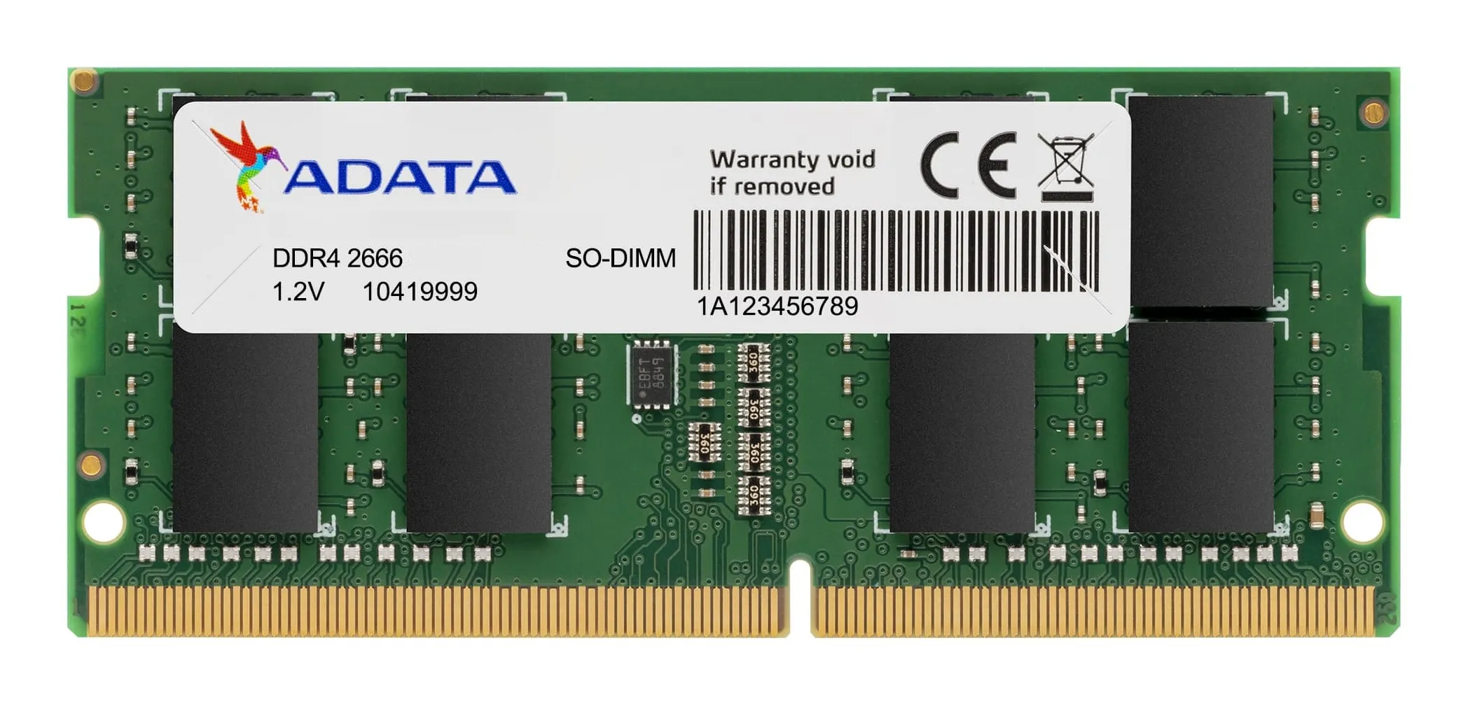 ADATA AD4S266616G19-SGN 16GB (1 x 16GB) DDR4 2666 MHz, CL19 - memory