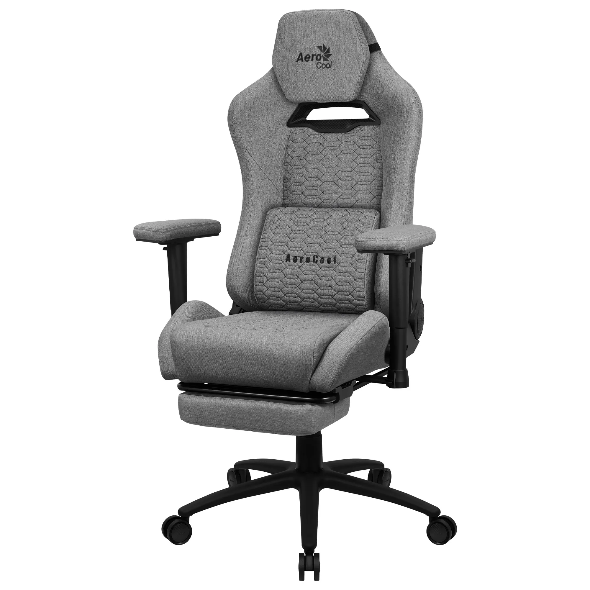 Aerocool Royal AeroWeave Gaming Chair with Legrest - Ash Grey