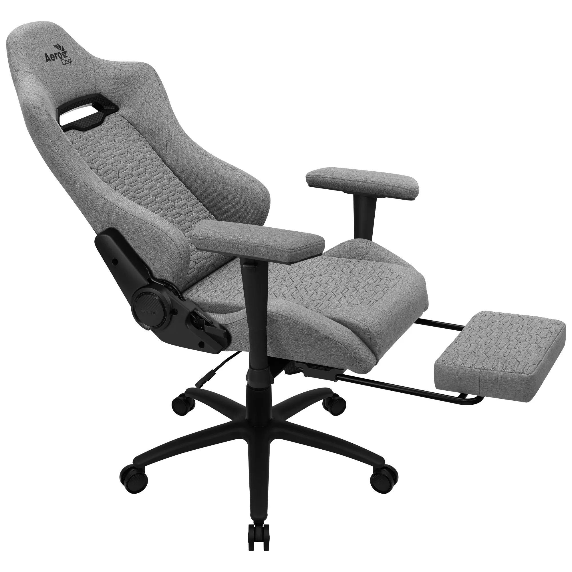 Aerocool Royal AeroWeave Gaming Chair with Legrest - Ash Grey