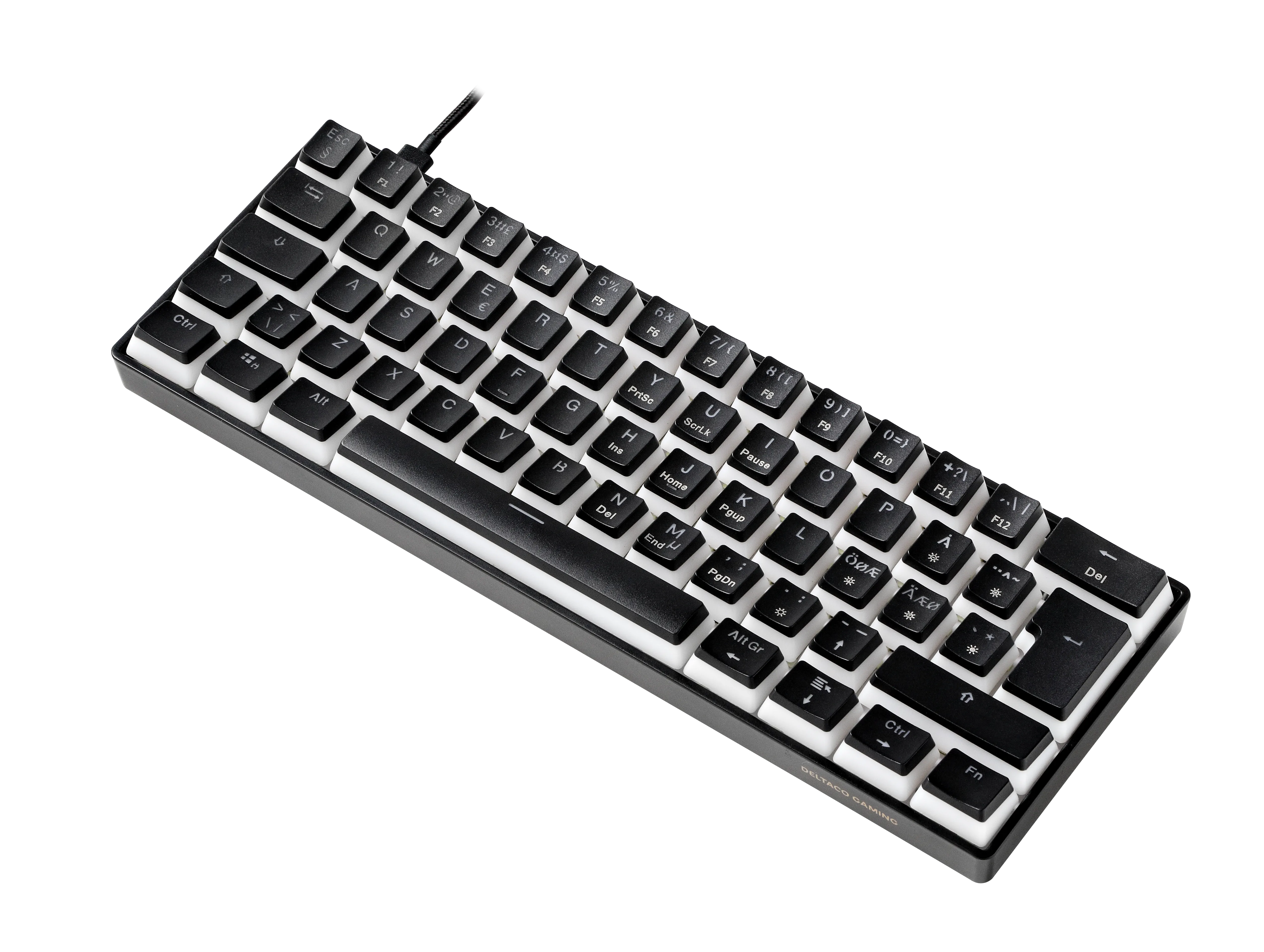 Deltaco Gaming DK475. 60%, Pudding Keycaps, Hot Swap, RGB - gaming keyboard, black