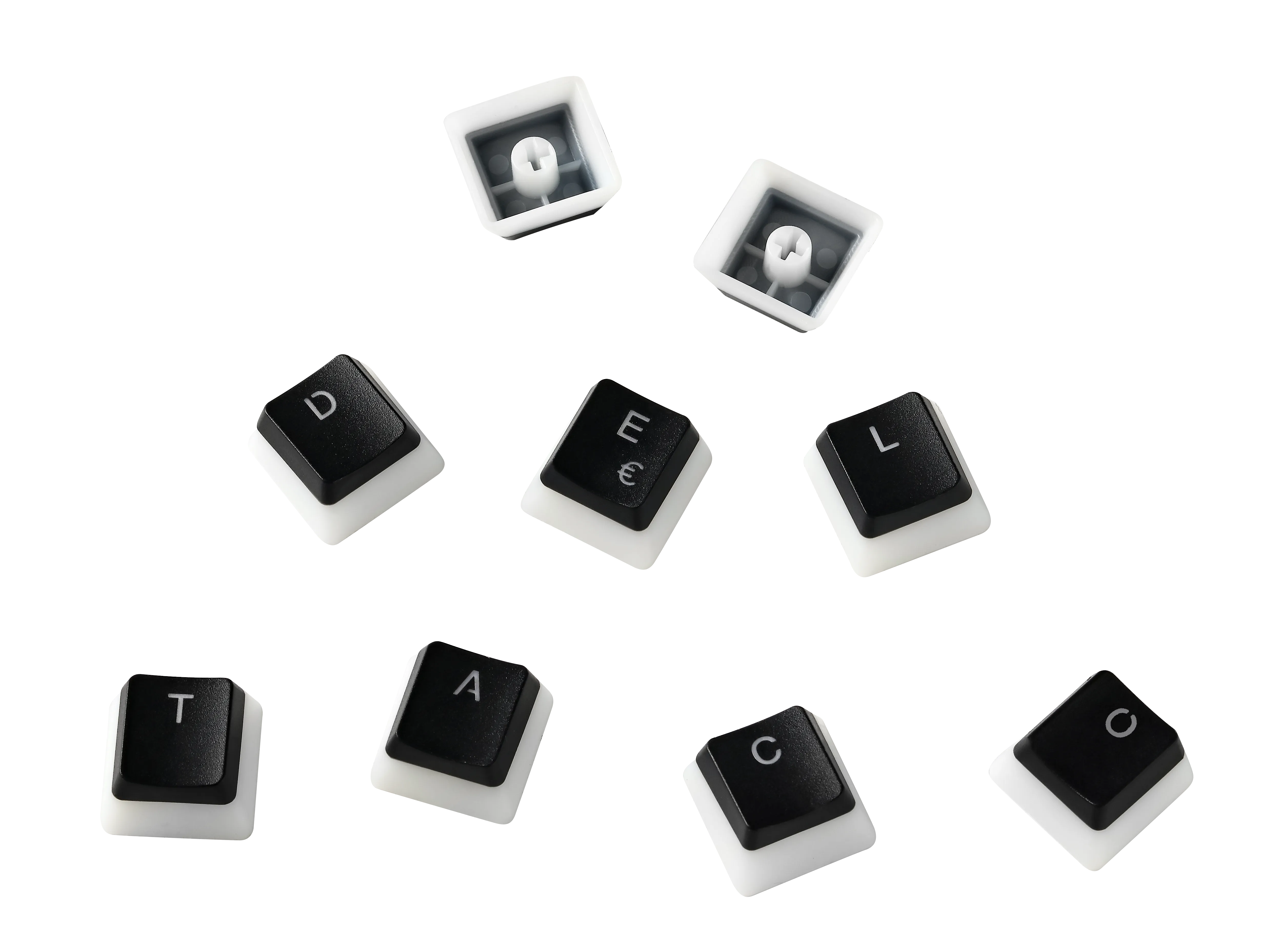 Deltaco Gaming DK475. 60%, Pudding Keycaps, Hot Swap, RGB - speltangentbord, svart