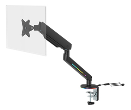 Deltaco Gaming Premium RGB - monitor arm, black, 17&quot;-32&quot;, 9Kg