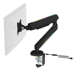 Deltaco Gaming Premium RGB - monitor arm, black, 17&quot;-32&quot;, 9Kg