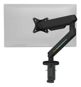 Deltaco Gaming Premium RGB - monitor arm, black, 17&quot;-32&quot;, 9Kg