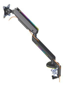 Deltaco Gaming Premium RGB - monitor arm, black, 17&quot;-32&quot;, 9Kg