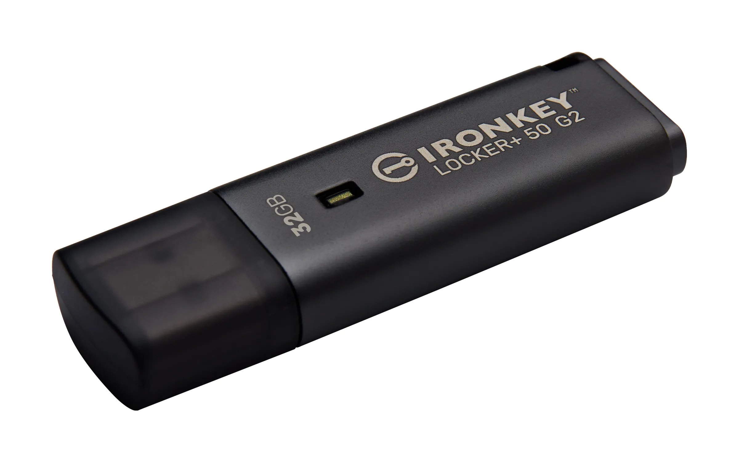 Kingston IronKey Locker Plus 50 G2 USB 3.2 Gen 1 32GB memory stick, Black