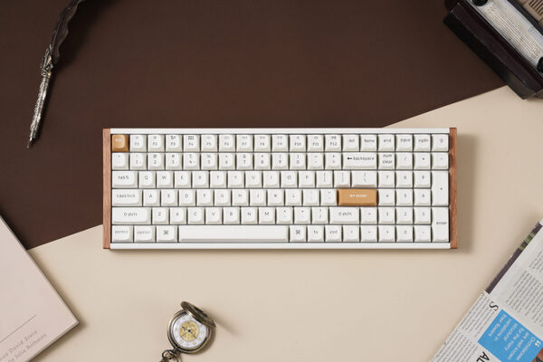 Keychron K4 HE Special Edition K4H-Q1-BO -langaton mekaaninen pelin&auml;pp&auml;imist&ouml;, Gateron Double-rail Magnetic, valkoinen
