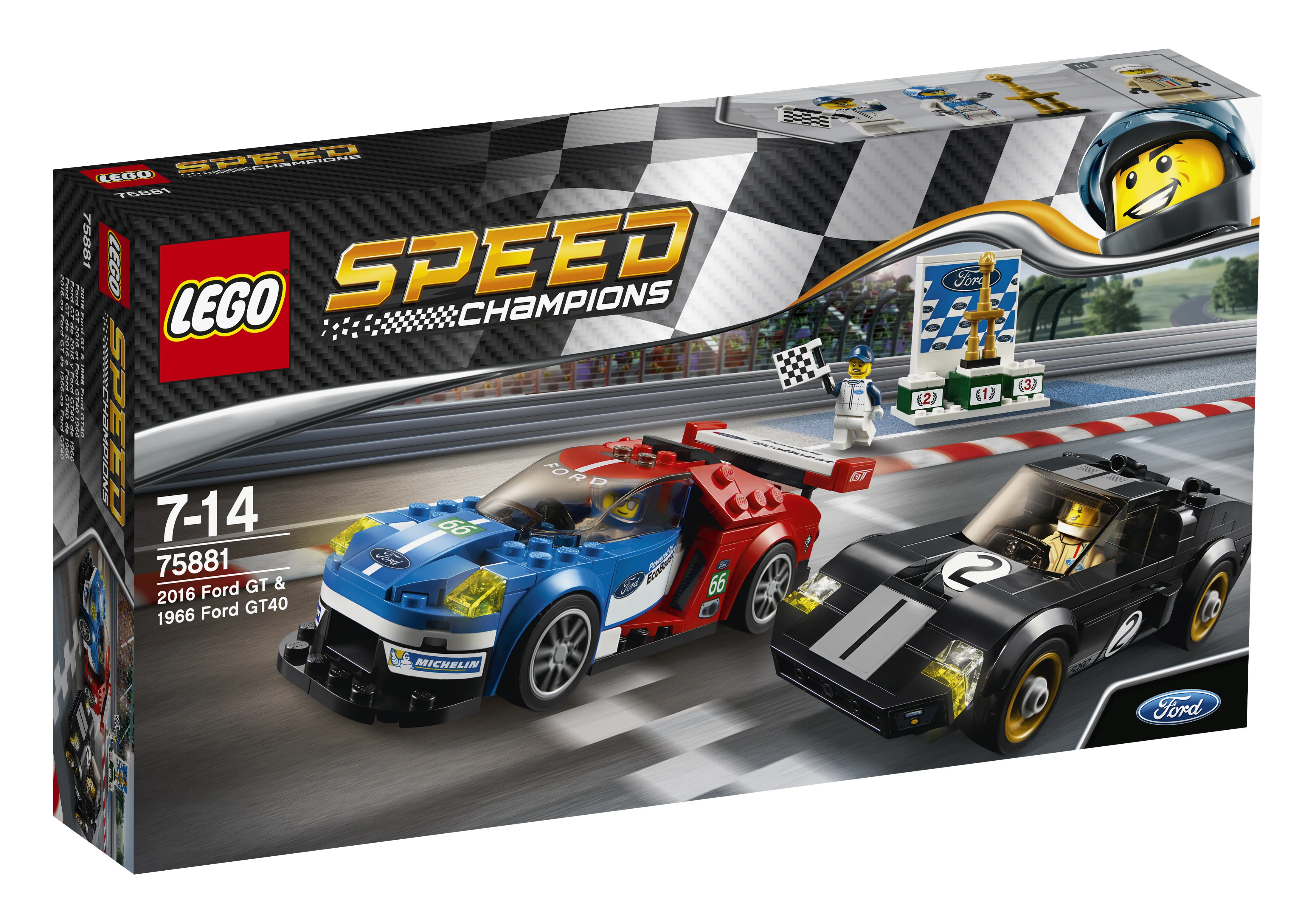 Lego Speed Champions - 2016 Ford GT &amp; 1966 Ford GT40