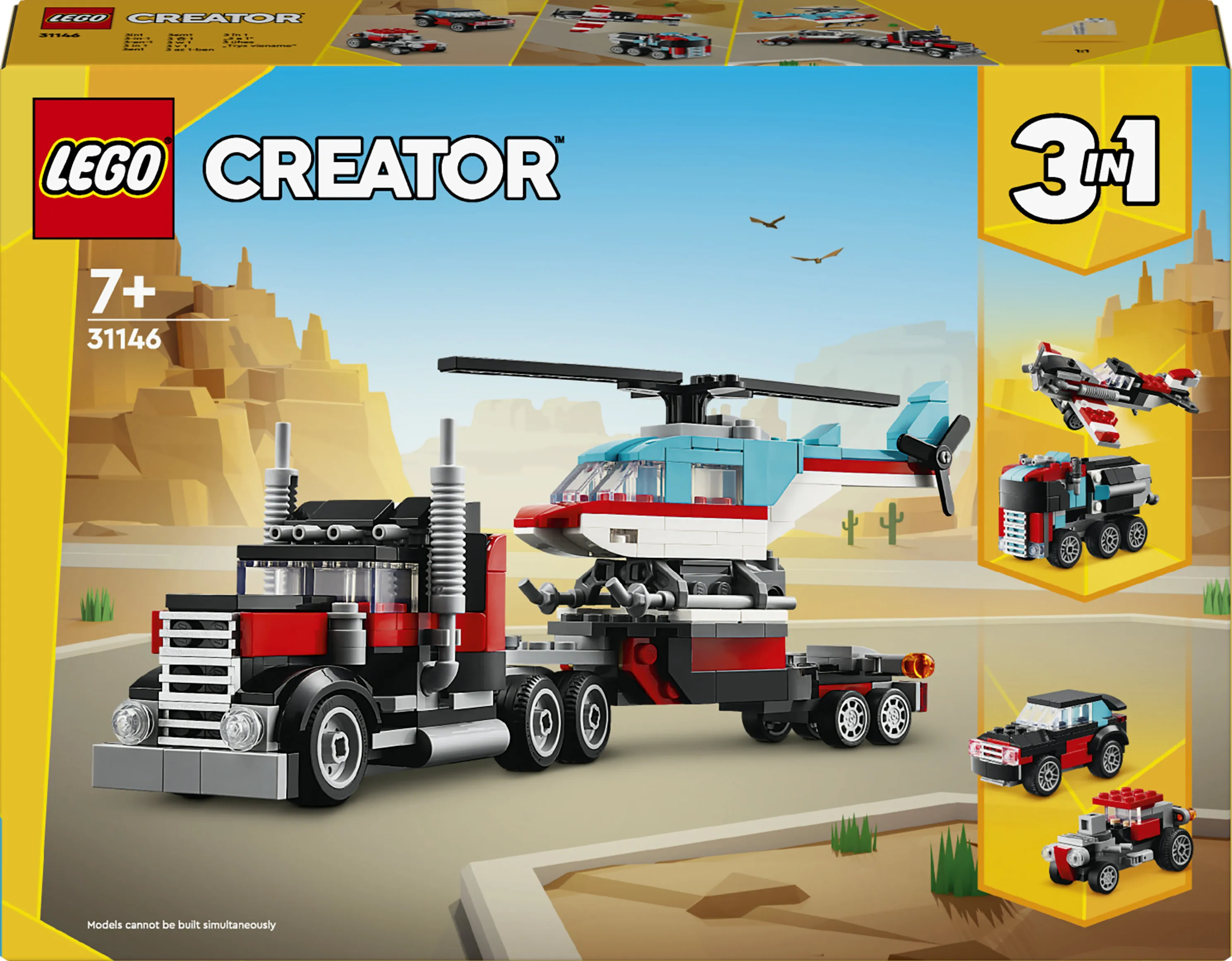 LEGO Creator Lava Car and Helicopter 31146