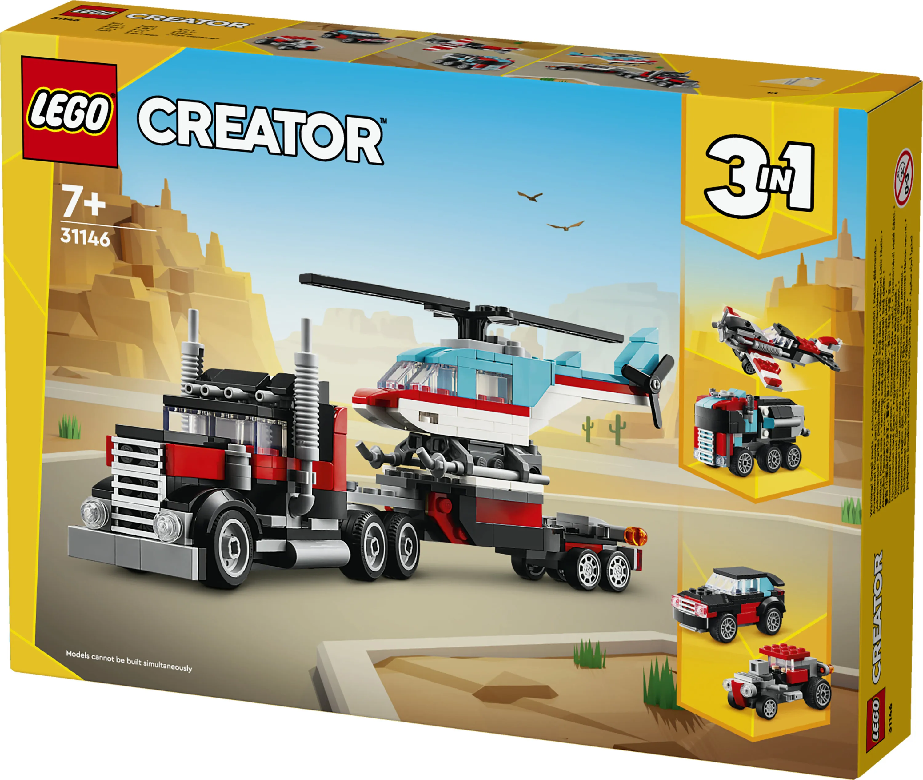 LEGO Creator Lava Car and Helicopter 31146