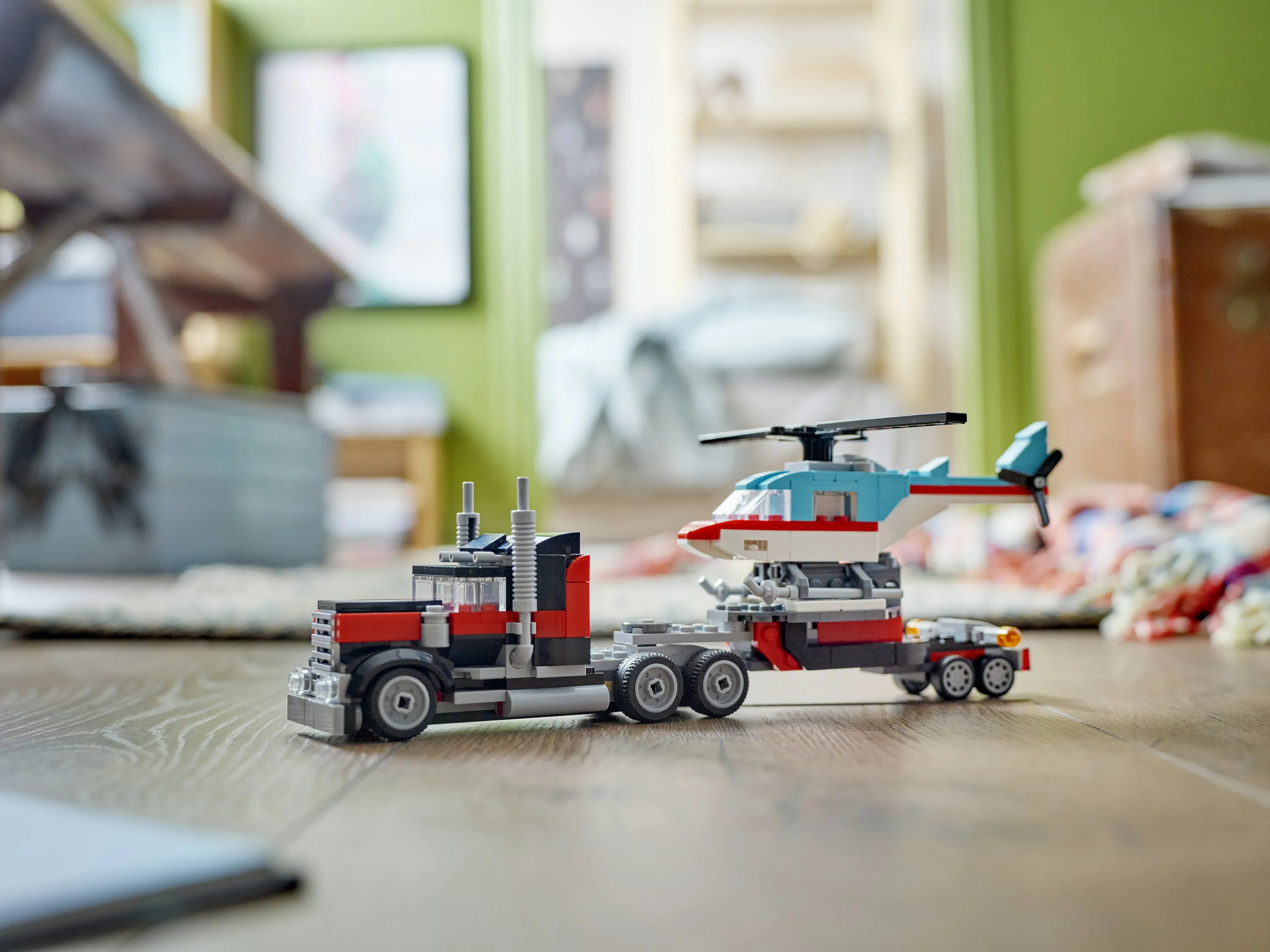 LEGO Creator Lava Car and Helicopter 31146