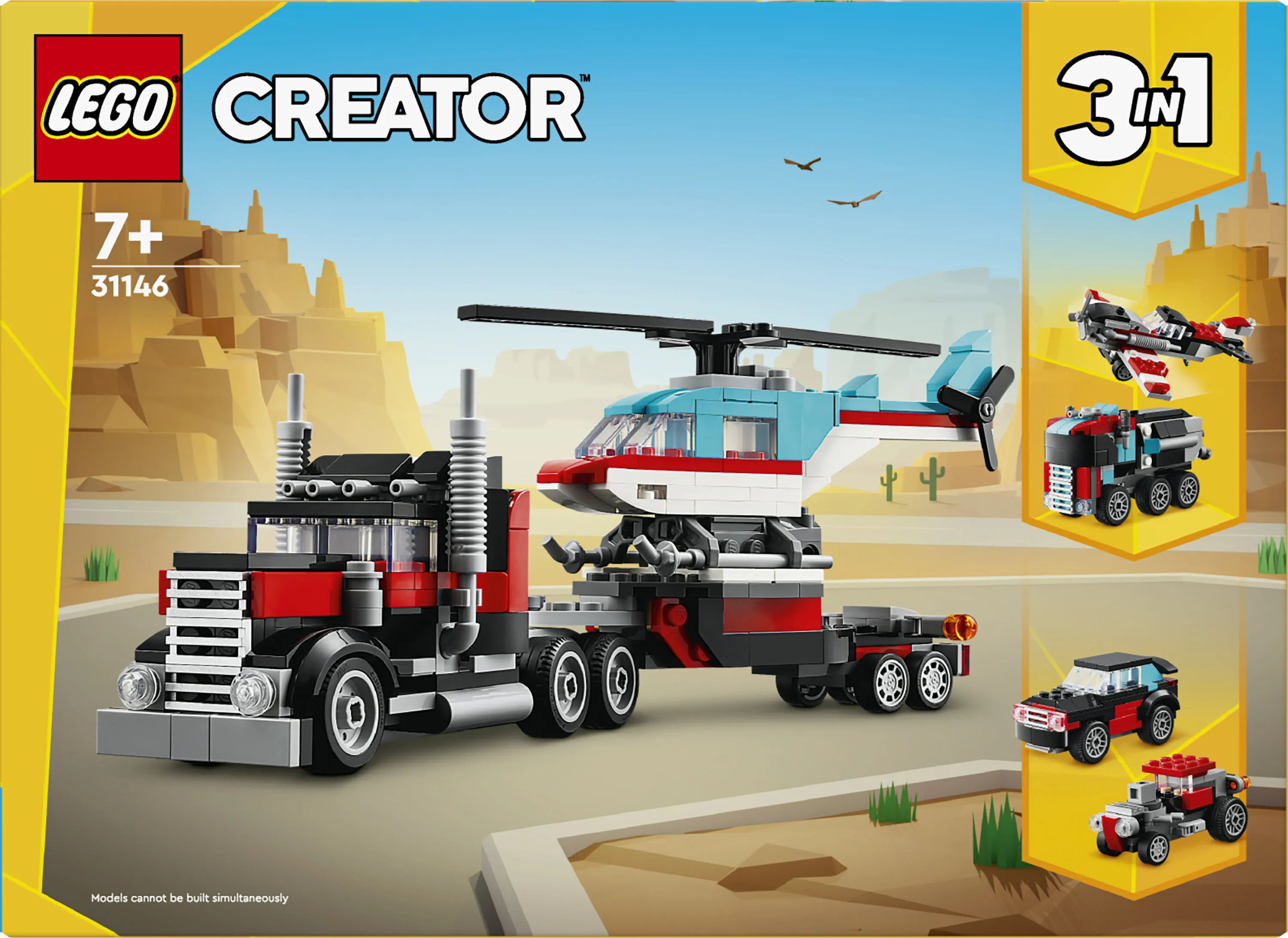 LEGO Creator Lava Car and Helicopter 31146