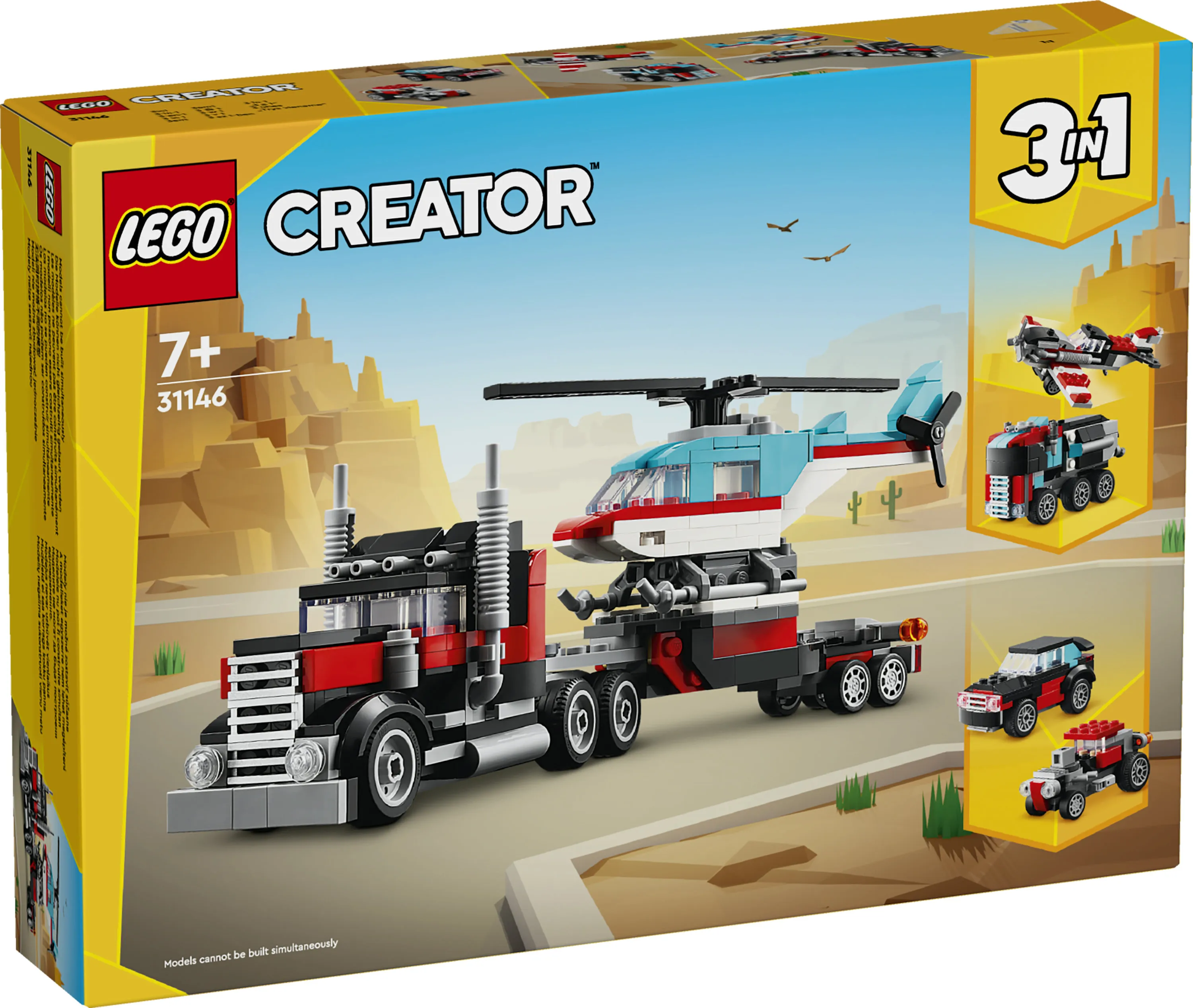 LEGO Creator Lava Car and Helicopter 31146