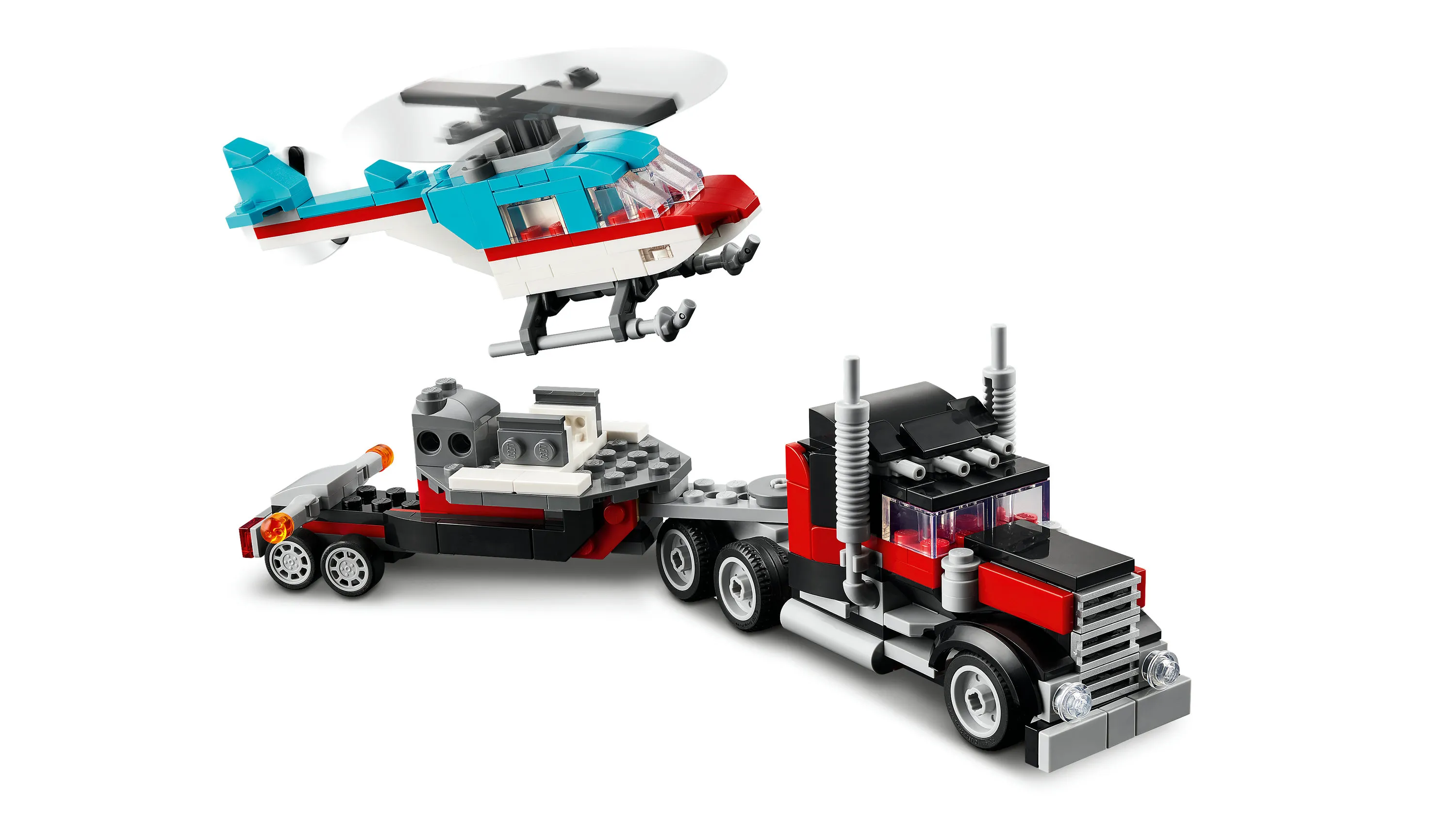 LEGO Creator Lava Car and Helicopter 31146
