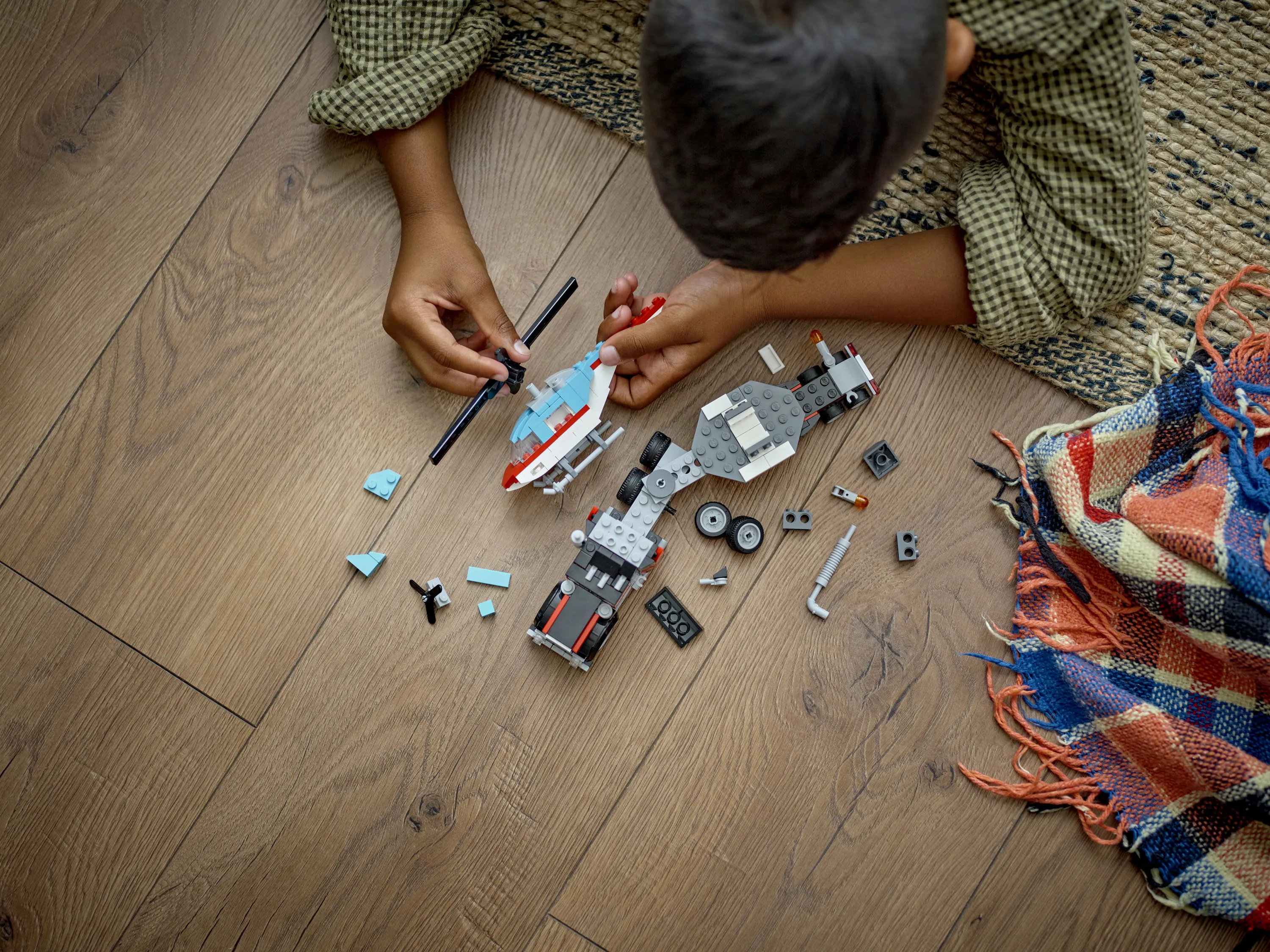 LEGO Creator Lava Car and Helicopter 31146