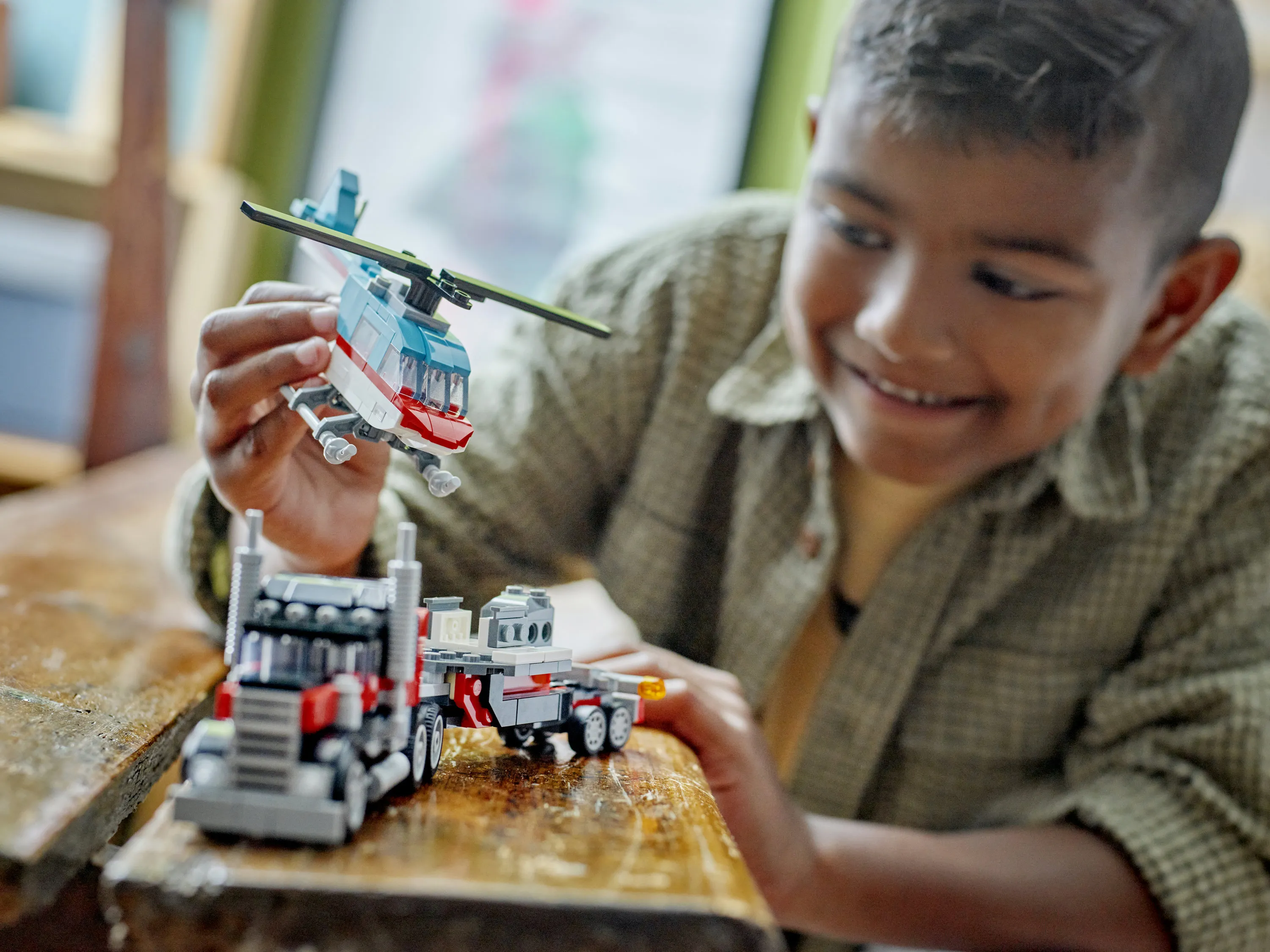 LEGO Creator Lava Car and Helicopter 31146