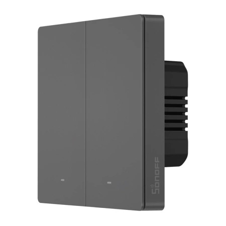 SONOFF SwitchMan M5-2C-86M - Matter smart wall switch, Dim Gray