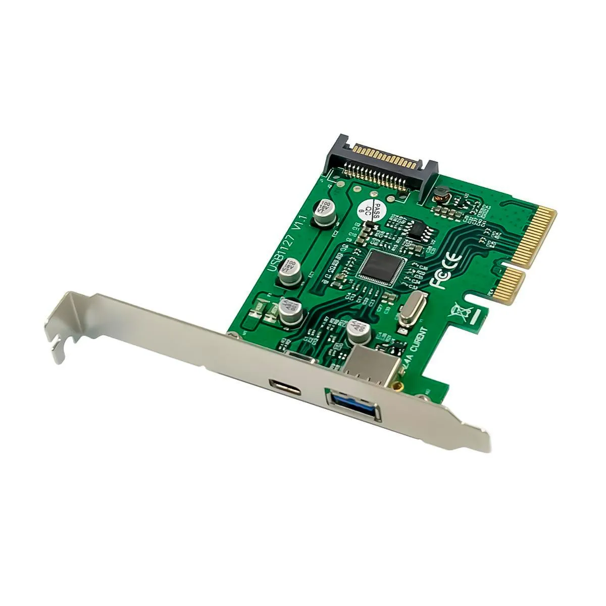 1 x USB 3.1 Type C+A, PCIe