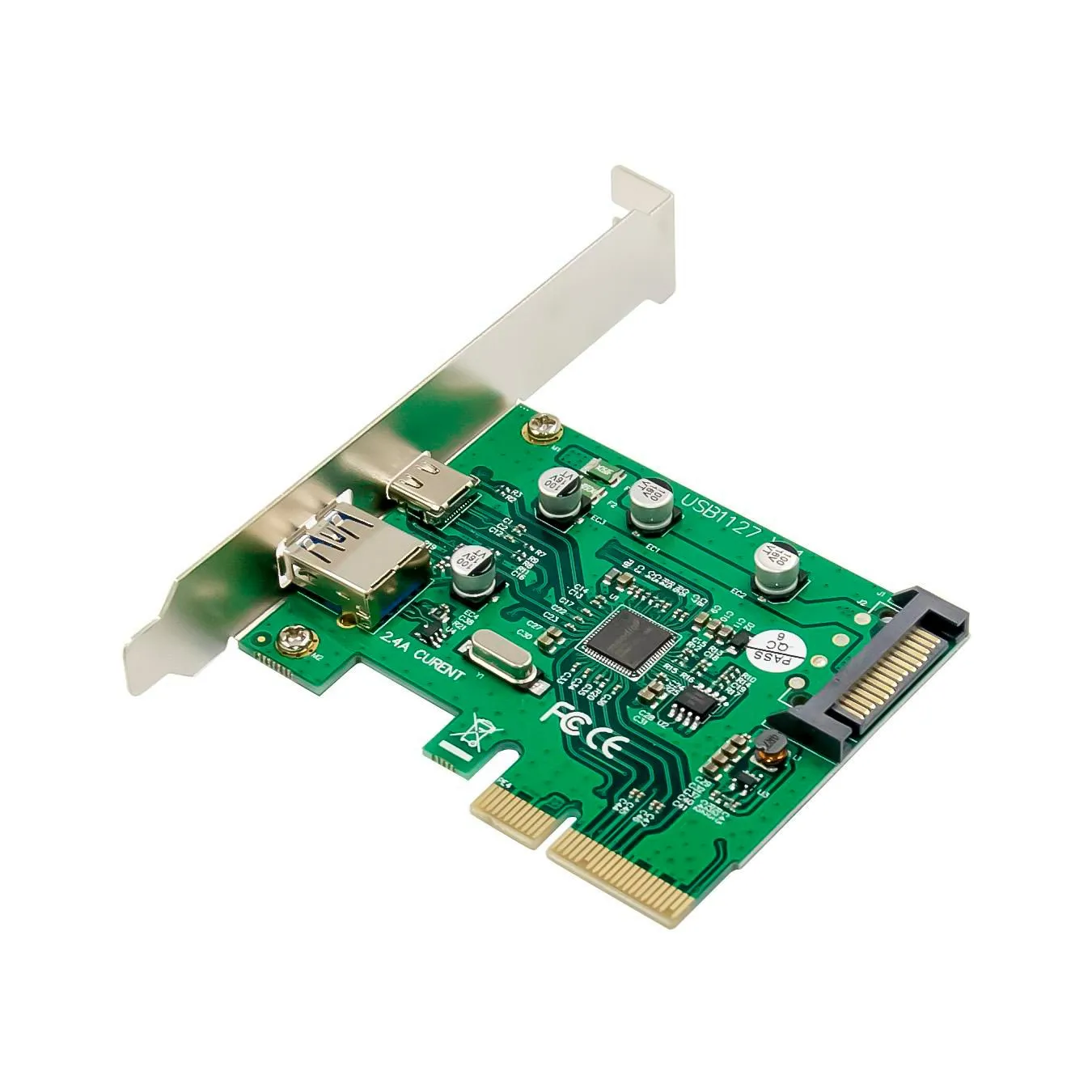 1 x USB 3.1 Type C+A, PCIe