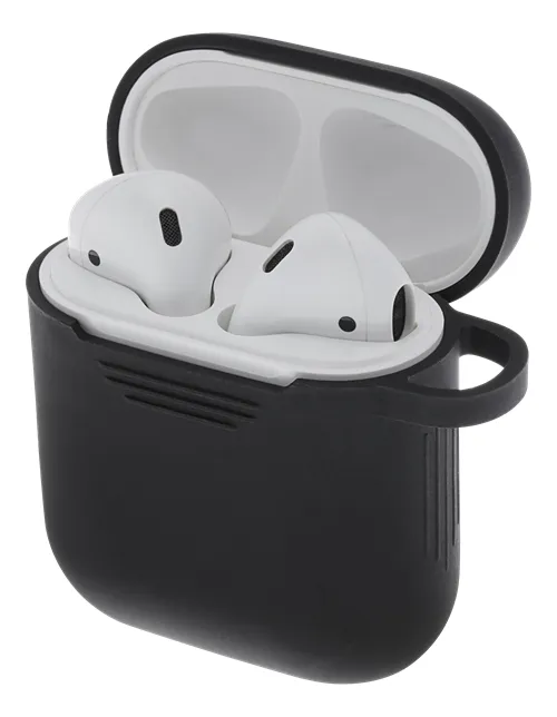 DELTACO AirPods silicone case, black